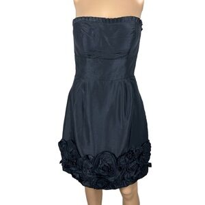 Max and Cleo Black Strapless Dress